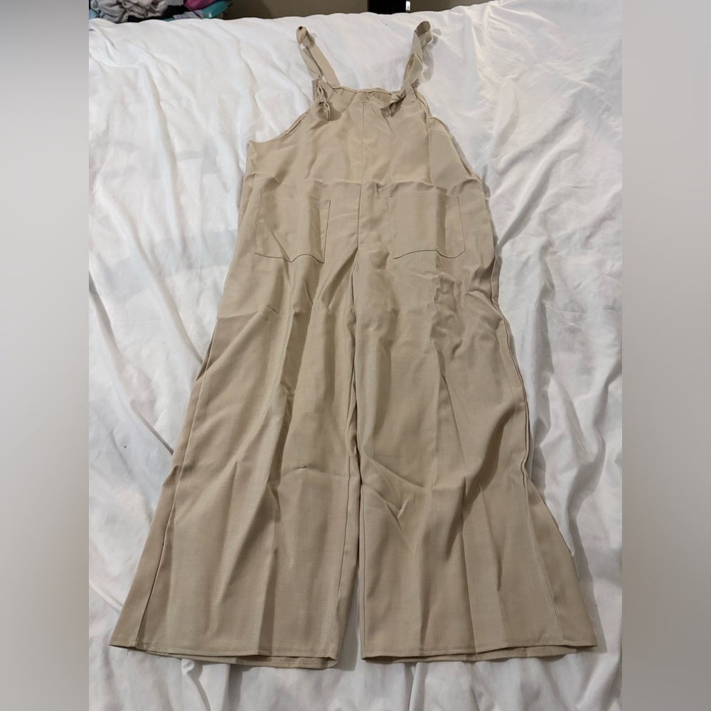 SHEIN Curve wide leg overalls size OXL nwt